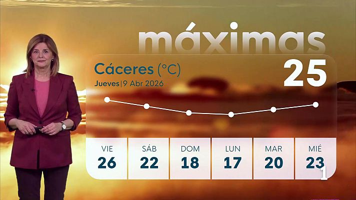 Noticias de Extremadura - El Tiempo en Extremadura - 09/04/2026