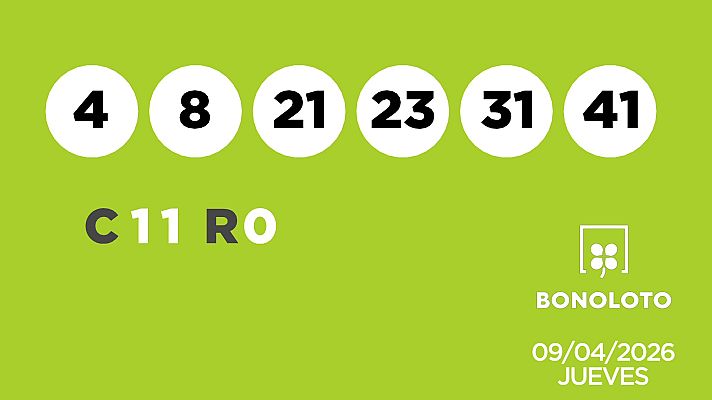SELAE - Sorteo de la Lotería Bonoloto del 09/04/2026