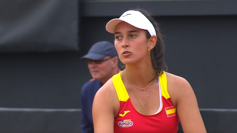 Tenis - Billie Jean King Cup. Clasificaci�n. Eslovenia - Espa�a: Veronika Erjavec - Leyre Romero Gormaz - Tenis | Ver