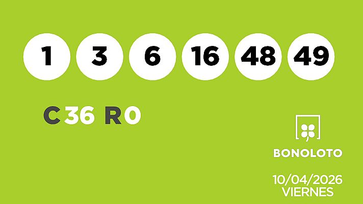 SELAE - Sorteo de la Lotería Bonoloto y Euromillones del 10/04/2026