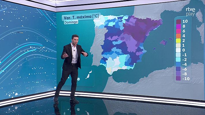 El tiempo - Aumento notable de las máximas en el Cantábrico y de las mínimas en Cáceres