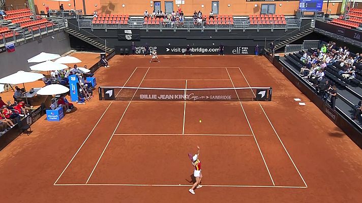 Tenis - Billie Jean King Cup. Clasificación. Eslovenia - España: Veronika Erjavec - Kaitlin Quevedo