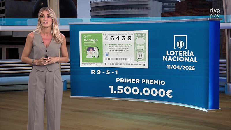 Sorteo de la Lotería Nacional: 11/04/2026 - Loterías | Ver