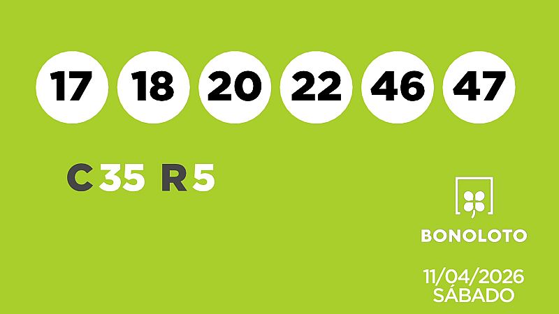 Sorteo de la Lotería Bonoloto del 11/04/2026 - Ver ahora
