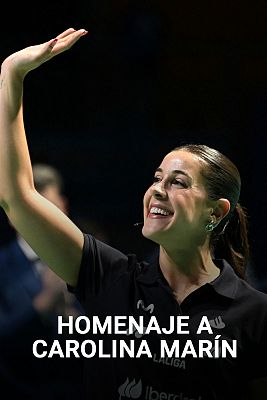Carolina Marín se despide del bádminton con un emotivo homenaje en el pabellón con su nombre de su Huelva natal