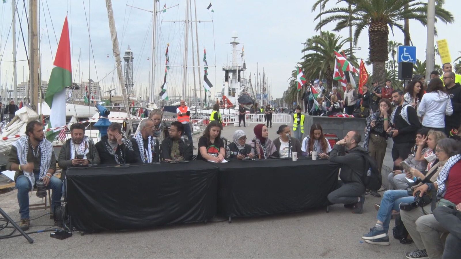 Sortida simbòlica de la Global Sumud Flotilla