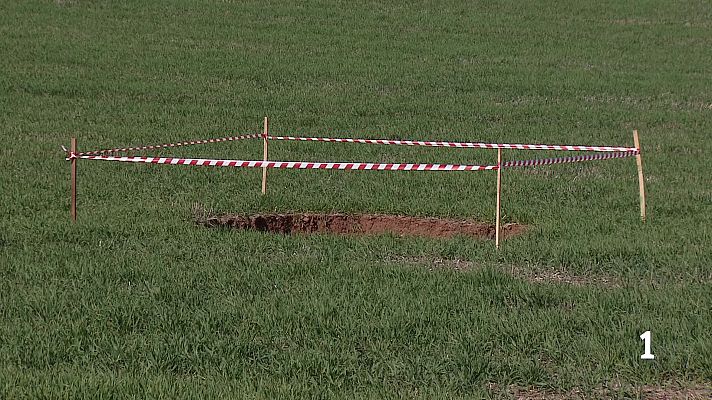 Informativo Telerioja - Aparece una torca de cuatro metros de diámetro en Matute