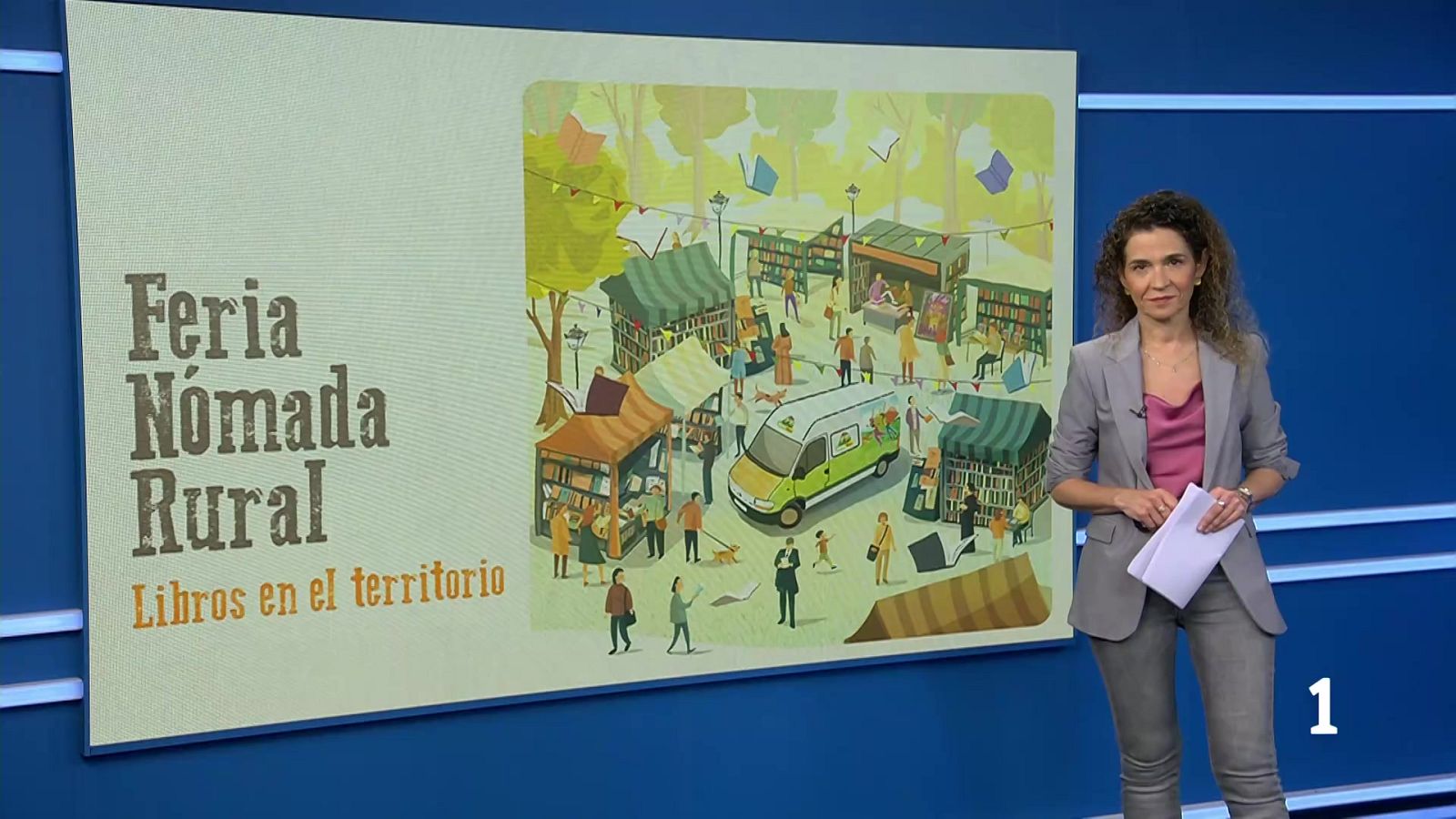 La Feria Nómada de Nalda lleva la literatura al entorno rural - Informativo Telerioja | Ver