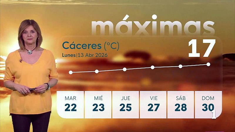El Tiempo en Extremadura - 13/04/2026 - Ver ahora