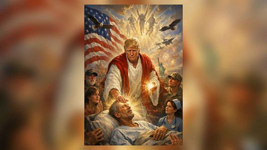 Trump borra la imagen en la que se presentaba como Jesucristo tras recibir cr�ticas por cargar contra el papa