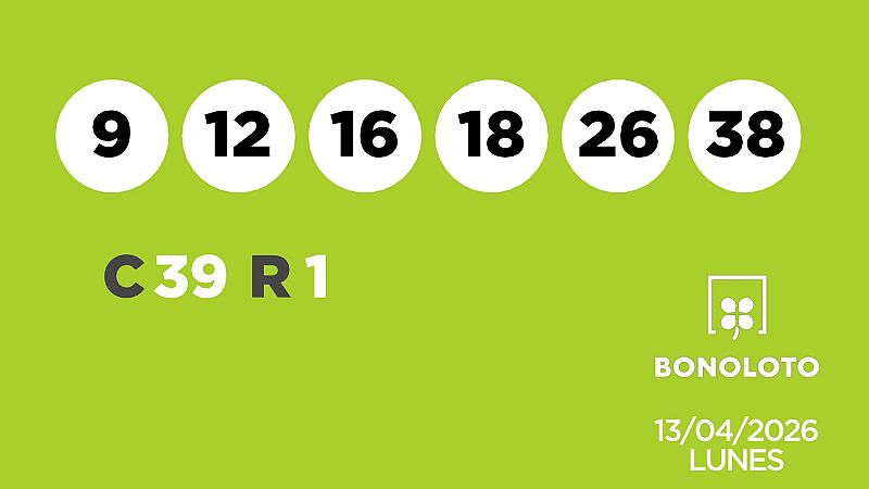Sorteo de la Lotería Bonoloto del 13/04/2026 - Ver ahora