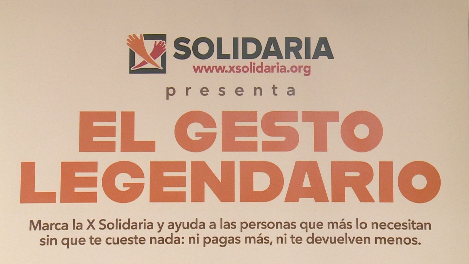 Llamamiento para marcar la X Solidaria