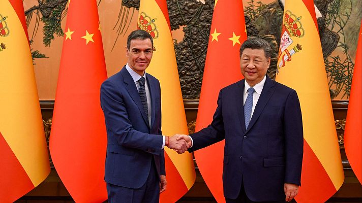 Telediario 1 - Sintonía entre Xi y Sánchez: "China y España están en el lado correcto de la historia"