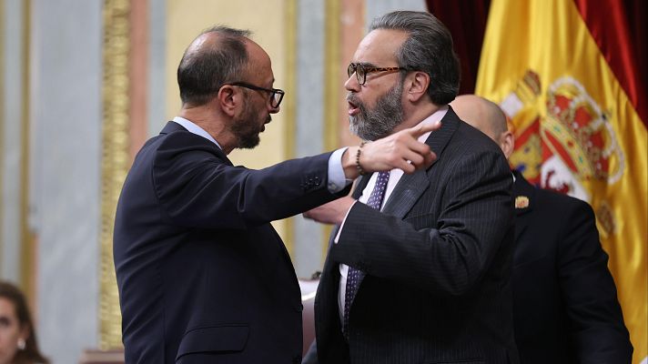 Informativo 24h - El PSOE espera "decisiones" de la Mesa del Congreso tras el incidente con un diputado de Vox