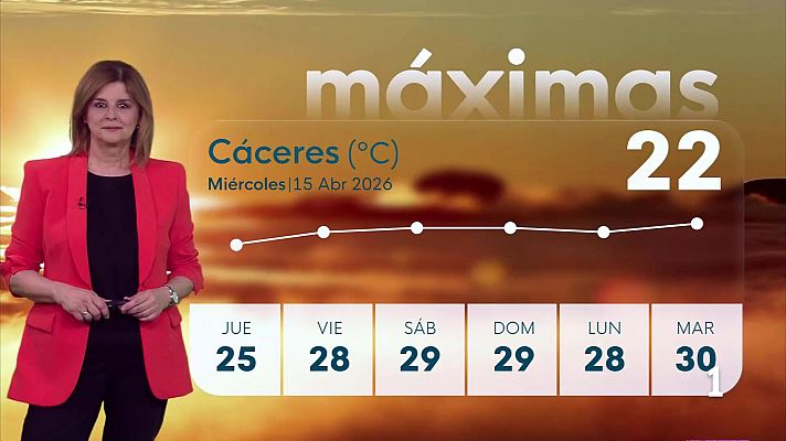 Noticias de Extremadura - El tiempo en Extremadura - 15/04/2026