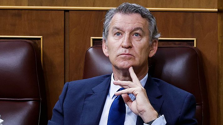 Telediario 1 - Feijóo, sobre el incidente en el Congreso con el diputado de Vox: "No tiene el respaldo ni la comprensión del PP"