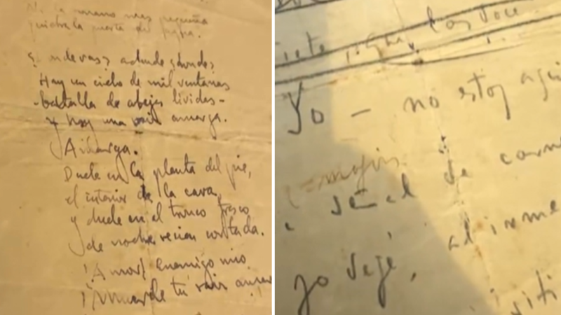 Miguel Poveda descubre un poema de Lorca in�dito detr�s de un manuscrito: "Es un regalo del coraz�n"