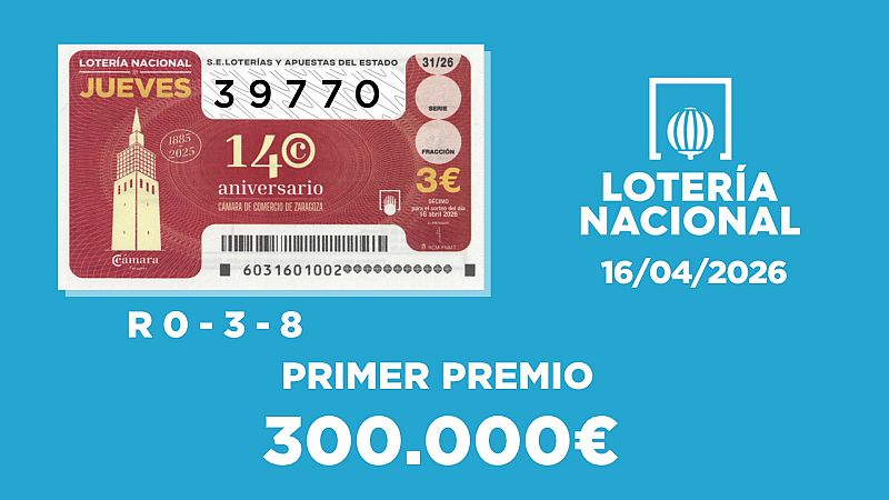 Sorteo de la Lotería Nacional del 16/04/2026 - Ver ahora