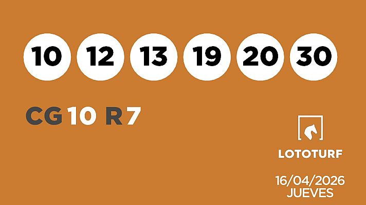 SELAE - Sorteo de Lotería Lototurf: 16/04/2026