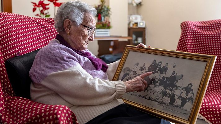  - Isabel Oses Huertas cumplió 100 años el pasado 4 de enero.EFE