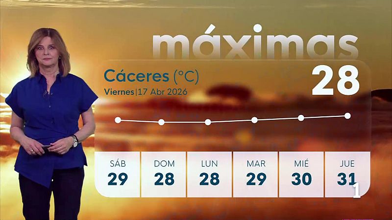 El tiempo en Extremadura - 17/04/2026 - Ver ahora