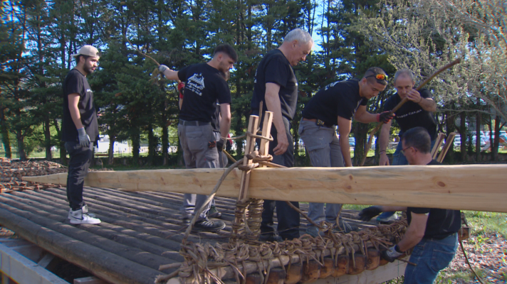 Telenavarra - Burgui estrenará una nueva almadía, el 2 de mayo, construida por alumnado de FP