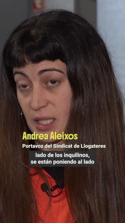 Andrea Aleixos, Sindicat de Llogateres de Valencia, a los pol�ticos: "O est�n al lado de los caseros o al lado de la vida"