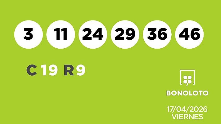 SELAE - Sorteo de la Lotería Bonoloto y Euromillones del 17/04/2026