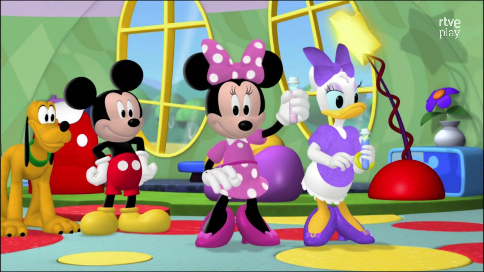 La casa de Mickey Mouse - Lluvia para las flores de Minnie y Daisy - La casa de Mickey Mouse | Ver