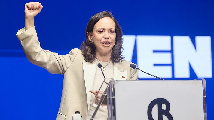 Telediario Fin de Semana - Machado reclama apoyo para fijar una fecha para las "elecciones libres" en Venezuela