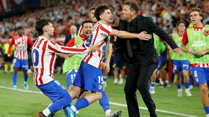 Fútbol - Julián Álvarez empata la final de Copa para el Atlético en el minuto 83 de partido