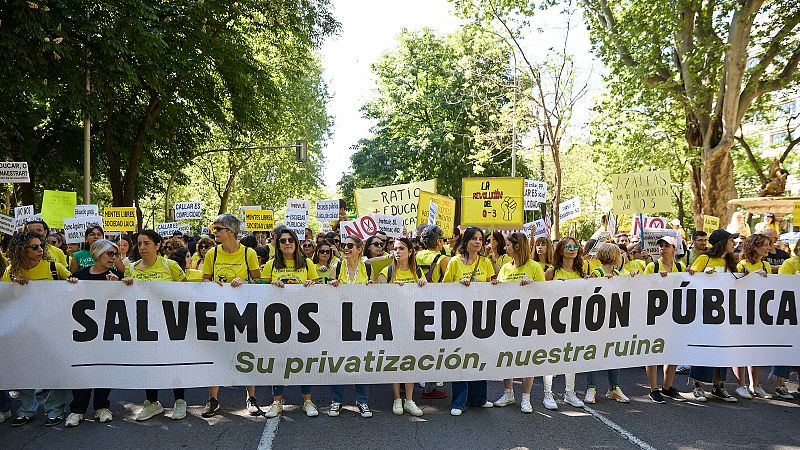 Manifestación en Madrid por la enseñanza pública - Fin de semana 24h | Ver