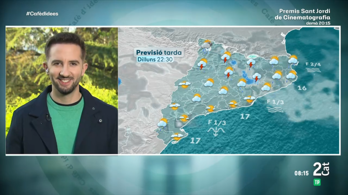 El temps - Matí de sol i tarda de xàfecs i tempestes extenses. I per Sant Jordi?