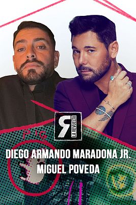 Diego Armando Maradona Jr. y Miguel Poveda