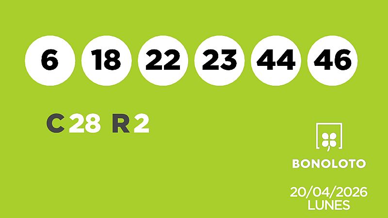 Sorteo de la Lotería Bonoloto del 20/04/2026 - Ver ahora