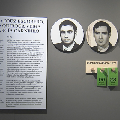 Telenorte - País Vasco - Exposición sobre personas a las que el terrorismo hizo desaparecer