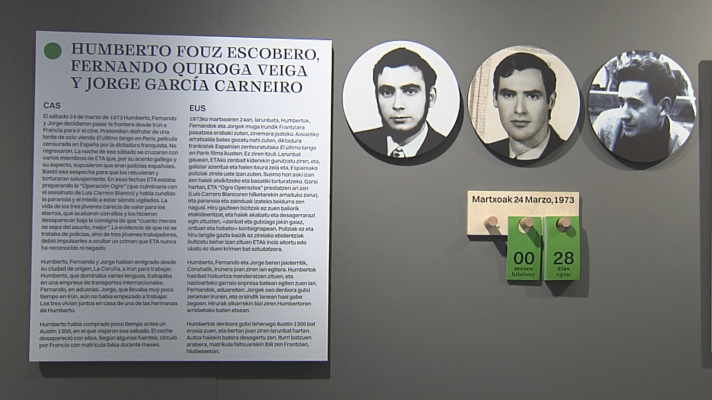 Telenorte - País Vasco - Exposición sobre personas a las que el terrorismo hizo desaparecer