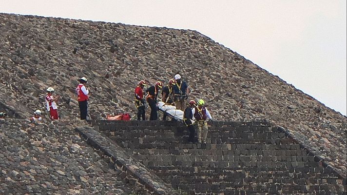 Telediario 1 - Un tiroteo en Teotihuacán, México, deja una turista canadiense muerta y 13 heridos
