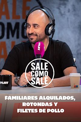 Familiares alquilados, rotondas y filetes de pollo