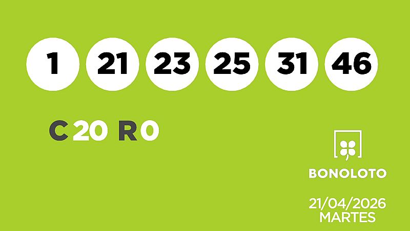 Sorteo de la Lotería Bonoloto y Euromillones del 21/04/2026 - Ver ahora