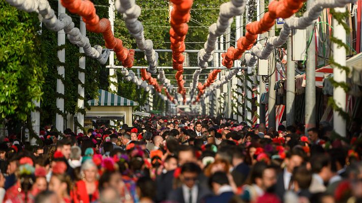 Telediario 1 - Sevilla aumenta el recinto ferial para dar cabida a doce nuevas casetas