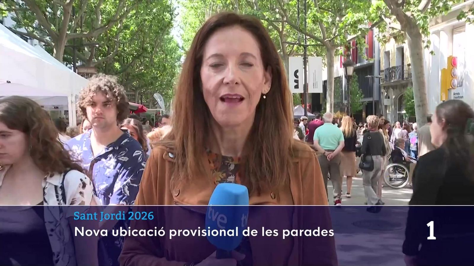 La Rambla de Ferran concentra el Sant Jordi a Lleida amb canvis en la ubicació de les parades