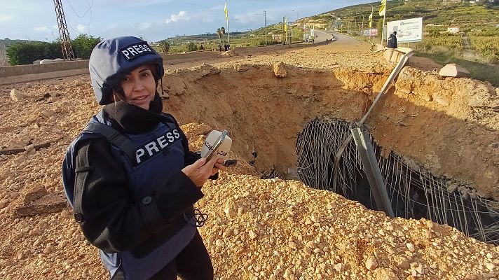 Telediario 1 - Un ataque israelí contra el sur del Líbano mata a una periodista y hiere a una segunda reportera
