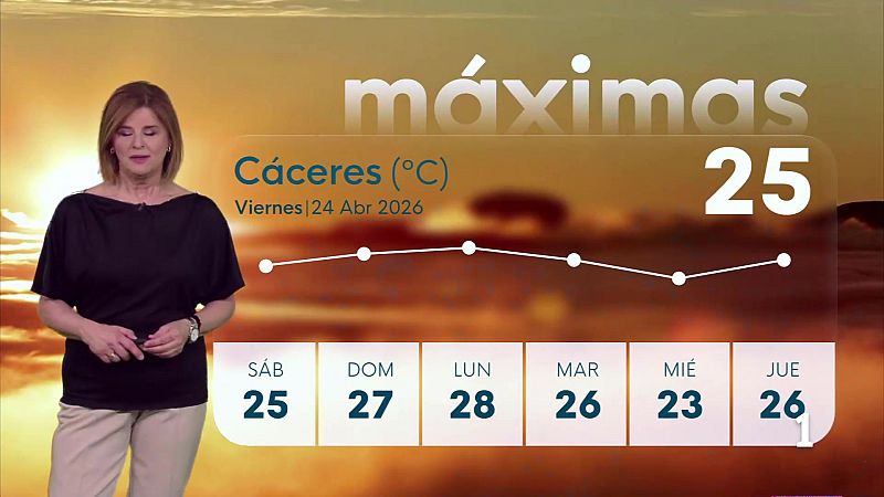 El Tiempo en Extremadura - 24/04/2026 - Ver ahora