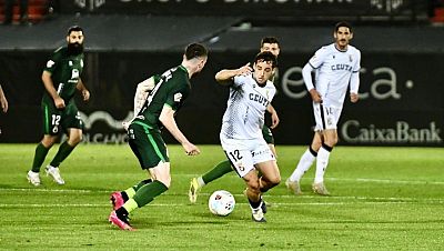 AD Ceuta FC - Real Racing Club de Santander: resumen del partido de la 37ª jornada de Liga | Segunda