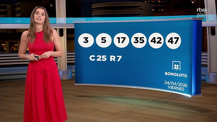 Loterías - Sorteo de la Bonoloto y Euromillones del 24/04/2026