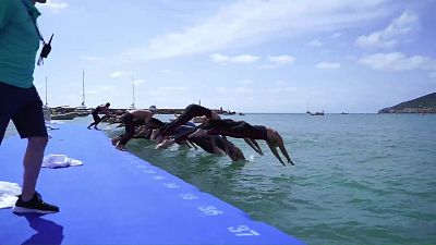 Aguas Abiertas Copa del Mundo y Campeonato de España Open. 3 km sprint masculino