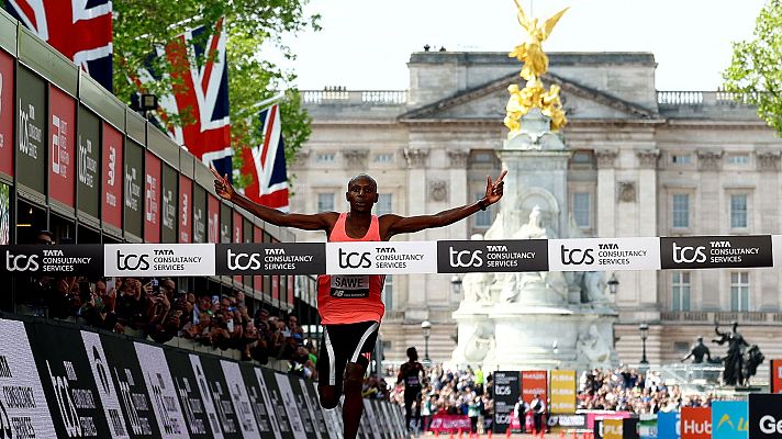 Sabastian Sawe, primer hombre en bajar de las dos horas en marat�n tras una carrera hist�rica en Londres