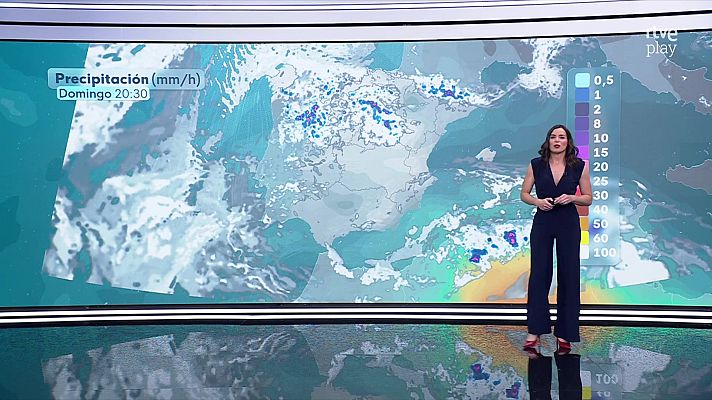 El tiempo - Probables chubascos y tormentas en el extremo norte y además con granizo en la meseta norte