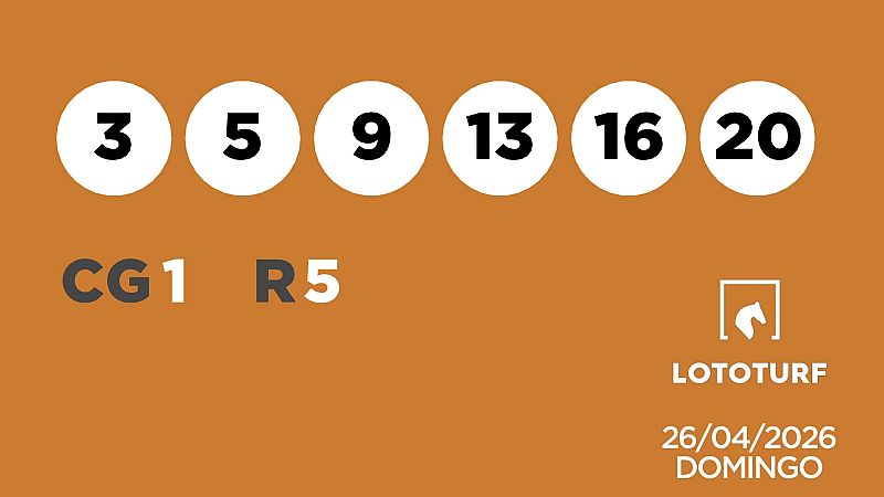 Sorteo de la Lotería Lototurf del 26/04/2026 - Ver ahora